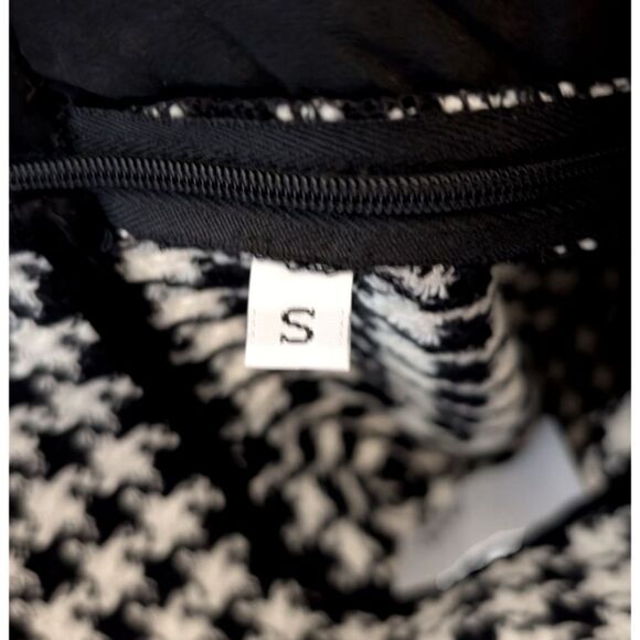 Fiorla Houndstooth Wide Leg High Waisted Pants - Size S - Picture 4 of 5